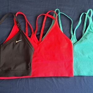 Nike and DSG Women's Sports Bra Set - Black, Orchid, and Aqua